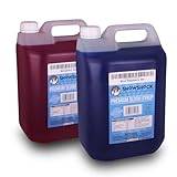 SnowShock 5ltr Slush Syrup - Concentrate Dilute for Ice/Slushy Machine | Flavoured Slushie Maker (Twin Pack STRW & BLRZ)
