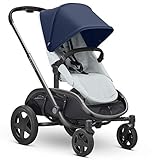 Quinny Hubb Mono XXL Shopping Pushchair, Large Storage Basket, Easy Fold Pushchair, 6 months to 3.5 years, Navy on Grey