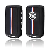 Juttzzei Mazda Car Key Fob Cover - CX Series (3, 30, 5, 50, 60, 9) & MX5 - 4 Button, Upgraded TPU Silicone Key Cover (Black)