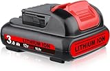 ZEERISA 3.0Ah 12V DCB120 Lithium Battery Replacement Compatible with DEWALT 12Volt DCB121 DCB123 DCB122 DCB124 DCB125 DCB127 Cordless Power Tools