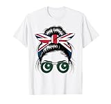 British Pakistani Girl UK Headband Pakistan Flag Sunglasses T-Shirt