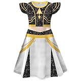 Atorcher Demon Hunter Costume Halloween Cosplay Party Carnival Dress Rumi Mira Zoey Skirt for Kids (9-10 Years, HA26201)