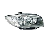 Right Headlight Compatible With BMW 1 Series E81 E87 E82 E88 2004 2005 2006 2007 2008 2009-116i 118i 120i 125i 130i 135i 116d 118d 120d 123d VP797P Headlamp Passenger Side Headlights Silver LHD