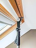 Telescopic Window Pole Rod Opener Designed to be Compatible with Velux Skylight Roof Windows and Blinds, Pole to open Velux Windows (1.1-2.0m)