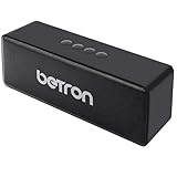 Betron D51 Bluetooth Speaker, Portable Wireless Mini Speaker with 10W Output, AUX Input, Compact Travel Size Stereo Sound for iPhone, Indoor and Outdoor Use