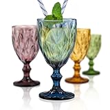 ARTLAND Highgate Goblets Multicoloured - Set of 4 - 350ml Capacity Per Glass
