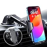 VANMASS 2025 No.1 Top BEST Car Phone Holder [Upgraded Suction & Clip] Ultimate Military-grade Universal Mobile Cell Mount Windscreen Dashboard Van Cradle Vent for iPhone 17 Pro Max 16 15 14 13 Samsung