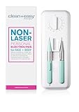 Clean + Easy Non-Laser Electrolysis for Face and Body Permanent Hair Removal Battery Operated