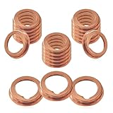 20Pcs Oil Drain Plug Gasket, Copper Crush Washer Compatible with Nissan/Infiniti G35 G37 Nissan - Rogue Sentra Xterra Altima Frontier Armada Jukes 350Z OEM 11026-JA00A
