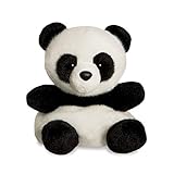 Aurora, 61350, Palm Pals Bamboo Panda, 5In, Soft Toy, Black & White