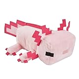 Minecraft Basic Plush Character Soft Dolls, Video Game-Inspired Collectible Toy Gifts for Kids & Fans Ages 3 Years Old & Up, HBT42, Axolotl