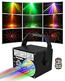 Vicalo Disco Lights Party Lights with Remote Control, DJ Light LED Projector Music Controlled Stage Effect Lights, Disco Light Projector for Parties, Home, Christmas, Birthday, Karaoke, KTV, Bar