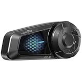 Fodsports FX-S Motorcycle Bluetooth Headset,2-Way Motorcycle Intercom,Bluetooth5.4 Motorbike Headset,Triple Noise Cancellation Helmet Communication System,Stereo Music,Voice Assistant, Waterproof