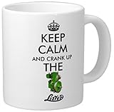 NOVELTY Mug ≈ Keep Calm and Crank UP The Lister ≈ Classic Vintage Type D Model Stationary barn Engine - REF M165
