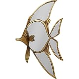 Kare Pisces Design Wall Decoration Fish Mirrored 24 x 39 cm