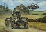 Daimler Ferret Westland Scout car helicopter BAOR military vehicle Card