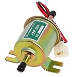 Universal Electric Fuel Pump 12V Low Pressure 4-7 PSI Inline Fuel Pump For Gasoline or Diesel Engine HEP-02A Motorcycle Carburetor ATV Trucks Boats By Gekufa