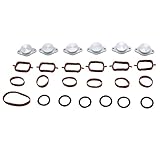 25PCS/SET SHLPDFM 6x33mm Compatible with Bmw Diesel Swirl Flap Blanks Repair 320d 330d 520d 525d 530d 730d With Intake Manifold 13 pcs Gaskets for BMW M57 E39 E46 E60 E61 E65 E66 E90 E91 E92 E53 E83