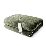 Morphy Richards EverCosy Fleece Electric Heated Throw Small, 160x130cm, 9 Heat Settings, Detachable, Teddy Fleece and Flannel Fleece, Overheat Protection, 610001