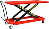 1000kg Mobile Scissor Lift Hydraulic Lifting Platform Table Trolley Cart Truck