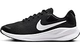 NIKE Women's Revolution 7 Black/White Sneaker, 9.5 UK