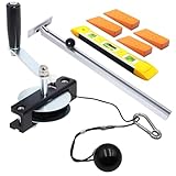 LAJIAOZ Efficient Chainsaw Mill Winch Kit for Smoother Milling - Chainsaw Accessories with Upgraded Lever Arm, Easy Assembly, and Enhanced Cutting Performance(Winch Kit + 4 Tree Felling Wedges)