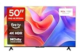 TCL 50PF650K 50-inch 4K Ultra HD, HDR TV, Smart LED Fire TV (Dolby Vision, Dolby Atmos, DTS, HDR 10, Alexa built-in, Airplay2, Miracast)