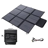 Foldable Solar Panel 200W Solar Charger IP67 Waterproof and Dustproof High Efficiency Conversion Efficiency 22% Portable Charger Solar Energy Solar Panel Camping Power Supply