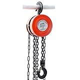 KATSU 1 Ton Chain Block Hoist 3M Lift Height Garage Car Engine Heavy Load Lifting Tool 181741