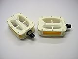 LADIES OR MENS TOURIST, ROADSTER, RALEIGH SHOPPER, FOLDER WHITE 9/16” BIKE PEDALS