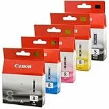 Canon PGI-5 CLI-8 Original Ink Cartridges PGI-5bk, CLI-8bk for PIXMA ip4200, ip4300, ip4500, ip5300, M500, MP530, MP600, MP610, MP800, MP810, MP830, MP960