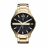 Armani Exchange Watch For Men, Chronograph Movement and 46mm Case Size with Stainless steel, Leather or Silicone strap