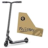 FREEDARE Pro Stunt Scooter Complete Trick Scooter for Kids 8 Years and Up, Teens, Adults, Boys and Girls, Freestyle Street for Intermediate and Beginner Skate Park (Black)