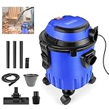 Industrial Vacuum Cleaner Hoover Wet and Dry 2000W Powerful Suction Bagless, 19Kpa, 15 Litre Capacity, 4 Caster Wheels,For Home Workshop and Professional Use