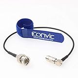 Eonvic HD SDI DIN 1.0/2.3 to BNC RF RG179 75ohm Coaxial Cable for Blackmagic HyperDeck Shuttle (Right Angle DIN-Male BNC, 12 inch/30cm)