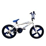 XN-10-20 BMX Unisex Freestyle Stunt Bike 20in - White/Blue