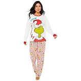 K Collection Ex Store Grinch Ladies Elf Family Christmas Pyjama - Size 8-10