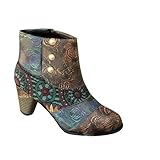 AEGJEGVD Women's Ankle Boots, Autumn/Winter Fashion Casual Walking Shoes, Brown Deals, Size 3.5-7.5 UK