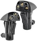 2pcs Click&Fit Windscreen Washer Spray Nozzles Compatible with Kia Sportage MK2 2005-2010, Hyundai Accent 2003-2009, Tuscon 2002-2008, Elantra 1999-2005, Santa Fe 2001-2004, Hyundai i10 2007-2013