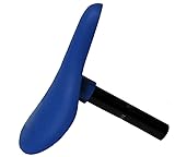 DK Conductor Two Piece BMX Freestyler Bike Seat Saddle With 25.4mm (1") Alloy Seatpost Lightweight Replacement Seat (Blue)
