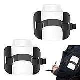 Mystiqut 2 Sia Badge Armband Holders - Adjustable Strap ID Card Holders High Visibility for Medical, Security, Warehouse, Factory & More