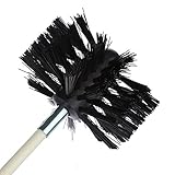 100/150mm Chimney Sweep Brush,Chimney Dryer Vent Cleaning Brush, Dry Duct Sweep Tool Bristle Head Nylon for Dryer Vent Cleaning