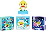 little tikes Baby Shark Family Collection for Story Dream Machine - 3 Stories & 1 Character, Storytime Books with Audio Play Character, For Boys and Girls Ages 3+