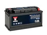 Yuasa YBX9019 12V 95Ah 850CCA AGM Start Stop Plus Maintenance Free Car Battery, Black