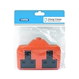 Status 2-Way Re-Wireable Plastic Socket Block - Orange