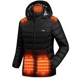 ACCNUO Heated Jacket for Women, Heated Jacket with battery pack included 7.4V 16000mAh