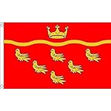 AZ FLAG - East Sussex County Flag - 3x5 Ft - 100D Polyester East Sussex - England Banner with Two Metal Grommets - Fade Resistant - Vivid Colors - 3' x 5' Feet - 150x90 Cm