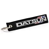 Datsun Jet Tag 1 inch x 5 Inches - Classic Vintage Japanese Automobilia - Black Key Chain