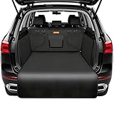 Alfheim Car Boot Liner Protector - Nonslip Waterproof Pet Dog Back Seat Cover - Durable Washable Cargo Cover Mat Travel, Universal for Medium Small Car Truck SUV (Black)