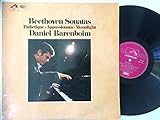 Barenboim, Daniel Beethoven's Sonatas Moonlight Pathetique & Appassionata LP HMV HQS1076 EX/EX 1970s